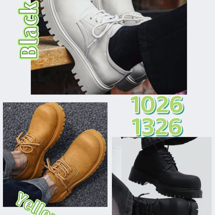 British round toe thick bottom dark ins round toe Derby shoes 2023 Autumn New Youth high-grade casual leather shoes