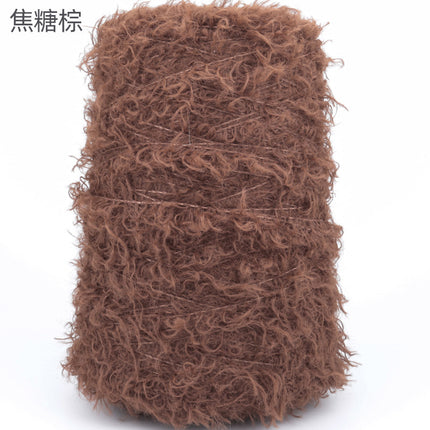 Silk Joy/Cross-Border Teddy Velvet Curly Furry DIY Handmade Knitting Yarn Ball 500g