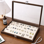 Walnut inner rice jewelry box [4-layer earrings]