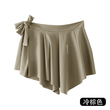 Yoga Pants Covering Skirt 2024 New Fart Curtain Women's One-piece Hip Covering Skirt Cover Fitness Dance Base Half-length Apron