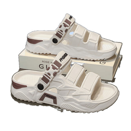 Men's Summer Slippers, Soft-Soled Sports Sandals for Outdoor Use, Dual-Purpose for Driving and Outdoor Beach Use