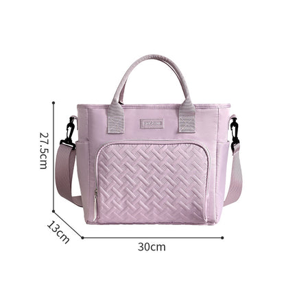 Xiaobudian's New Croissant Outdoor Picnic Fresh-Keeping Ice Bag Large-Capacity Satchel Office Worker Insulated Lunch Box Lunch Bag