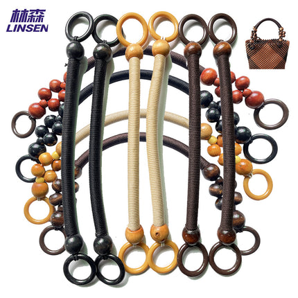 Wooden Bead Bag Handle / Poignée Perles Bois