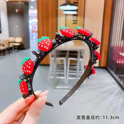 Girls Princess Korean Style Korean Style Internet Popular Pressed Hair Non-Slip Hair Accessories Fresh Sweet Headband 2022 Children Broken Hair Band