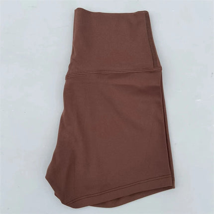 Dopamine Color Yoga Shorts Tight-Fitting High-Elastic Breathable Nude Sports Three-Point Bottoming Shorts Safety Pants