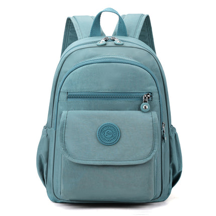 2025 New Simple Casual Women's Korean Style Solid Color Backpack Fashionable Large Capacity Backpack Women's Travel Bag