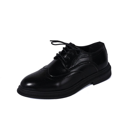 Men's Business Leather Shoes Cross-Border Foreign Trade New Brogue Carved Leather Shoes Fashionable Gentleman Trendy Groom Wedding Shoes