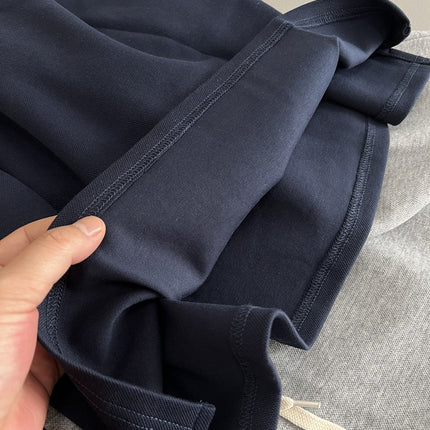 Clean and impenetrable elastic waist skirt spring and summer new solid color skirt drawstring all-match skirt casual women