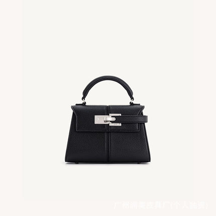 [Cross-border] jwpei ladder bag portable high-end fashion Kelly bag simple shoulder messenger bag leather women's bag