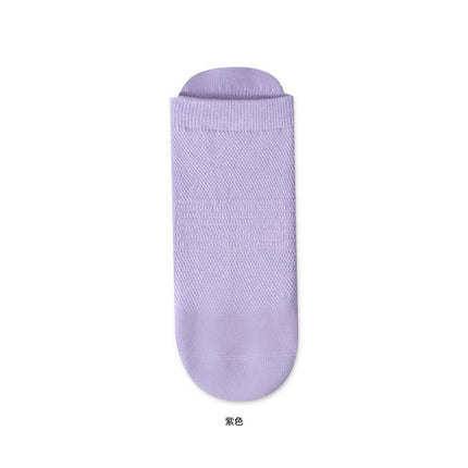 Yoga Socks Boneless Socks Pure Cotton Sports Socks Wholesale Floor Socks Indoor Silicone Non-Slip Pilates Mid-Calf Socks for Women