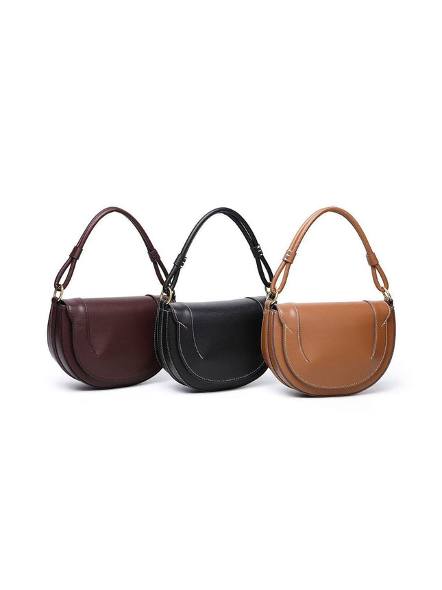 Z Family Cross-border Fashion 2025 New Contrast Color-striped Handheld Crossbody Clamshell Hard Bag Women's Shoulder Saddle Bag
