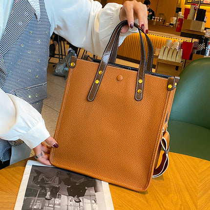 Bags for Women 2023 Summer Large Capacity Women's Bag Briefcase Large Bag Genuine Leather Business Handbag Tote Bag Business Commuting