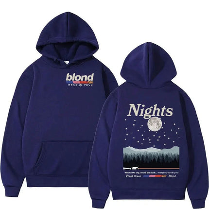 Rapper Frank Double Sided Print Hoodie Rap Men's Blond Hip H
