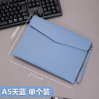 With portable [a5-napa pattern-light blue]