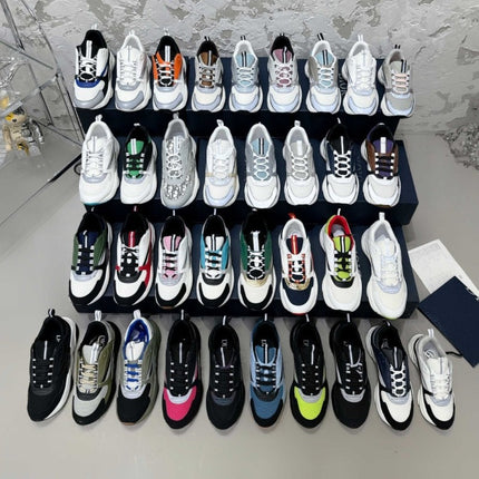 European B22 Spring and Autumn Fashion Couple Style Jogging Sneakers Trendy Fashion Color-Block Casual Shoes Internet Celebrity Shoes