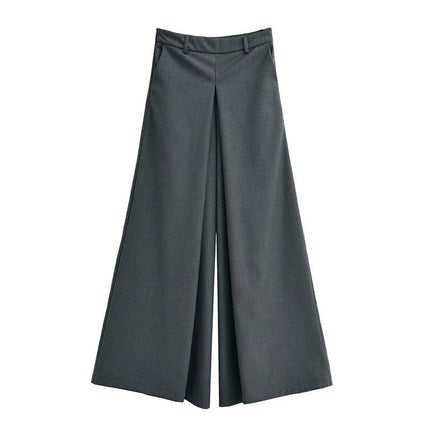 Niche cleanfit Yupi super wide-leg casual suit pants women's 2024 spring and summer low waist loose draping mop pants