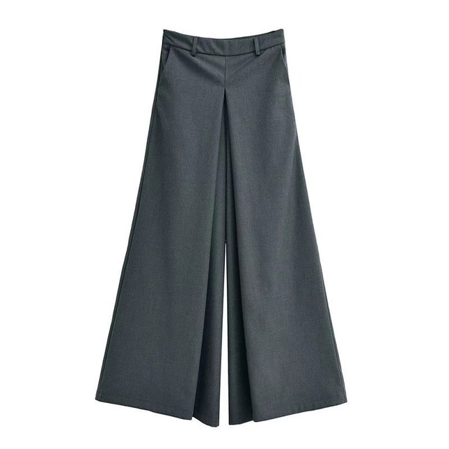 Niche cleanfit Yupi super wide-leg casual suit pants women's 2024 spring and summer low waist loose draping mop pants