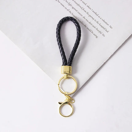 Wholesale Braided Leather Rope Keychain Car Keychain Key Ring Pendant Doll Accessories Event Small Gifts Wholesale