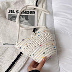 White ball/pearl bag