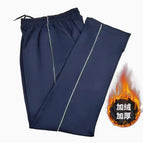 Navy blue-reflective thin gray strips [straight plus velvet] / Xxs 20-27.5kg