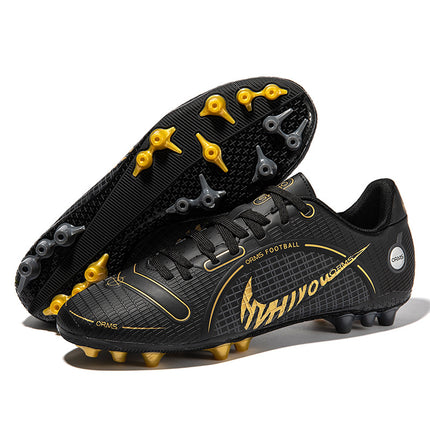 Cross-Border football shoes tf broken nails artificial turf AG nails leather feet boys and girls children young students competition training shoes