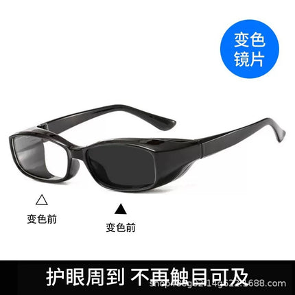 Anti-fog goggles men's and women's anti-wind sand anti-pollen anti-droplet riding color changing goggles anti-blue light protective goggles