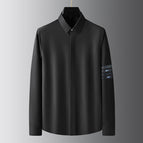 Black qn25102 sleeve embroidered blue rose / 54 (77.5-82.5kg )