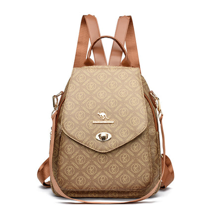 Fashion Printed Backpack Women's 2025 New Large Capacity Casual Travel Bag Simple Lightweight Women's Backpack