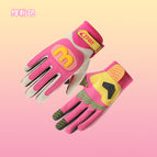 M logo contrasting color model--purple pink / S