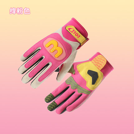 Motorcycle Riding Gloves Full-Finger Outdoor Off-Road Equestrian Sports Hiking Camping Fashion Macaron Motorcycle Gloves