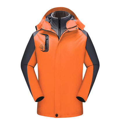 Three-in-one detachable assault clothing logistics express auto repair overalls cold-resistant custom printing logo