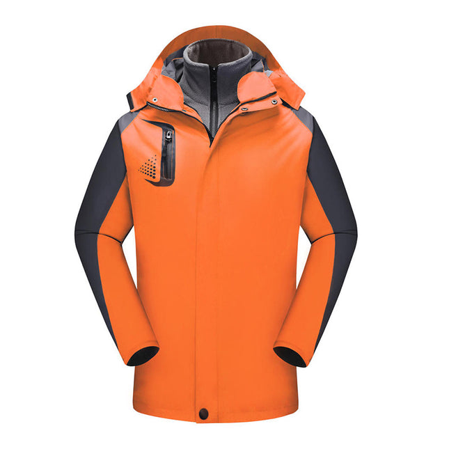 Three-in-one detachable assault clothing logistics express auto repair overalls cold-resistant custom printing logo