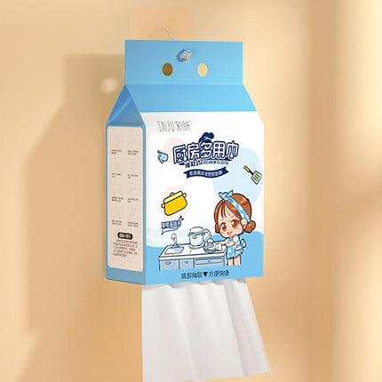 Hanging kitchen tissue lazy rag disposable dish towel extraction thickened oil-absorbing water large bag lint-free cleaning