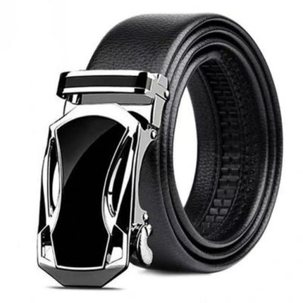 New Men's belt casual Korean style alloy automatic buckle pants belt green middle-aged belt business versatile