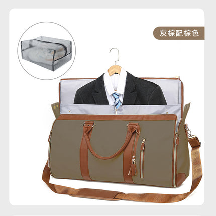 Foreign trade new ladies folding suit travel bag multi-functional storage bag large capacity large PU hand luggage bag