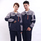 Work clothes gray with navy blue fifth generation suit / Work clothes 160/s