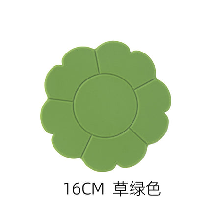 New in stock Hollow Silicone Heat Insulation Mat Placemat Dining Table Mat Pot Mat Cup Mat Anti-scalding High Temperature Resistant Household Plate Mat