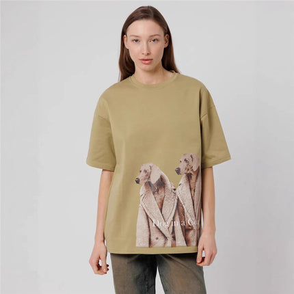 Tops for Dogs, Fashionable New Retro Summer Oversize Elegant, Versatile, Handsome and Personalized Loose Printing 2025