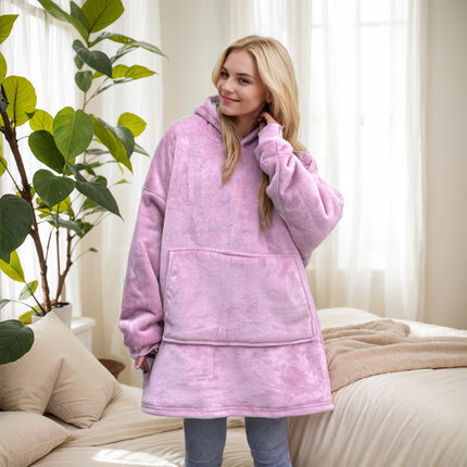 Pullover Pajamas, Flannel Hooded, Warm Men's and Women's Lazy Pajamas, Cold-Proof Cotton Hoodies, Large Size Sweatshirts, Warm and Comfortable