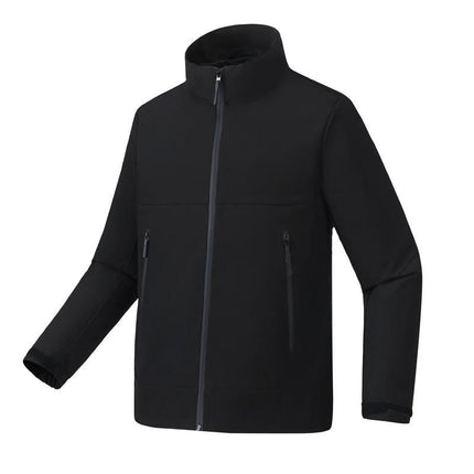 Thin stand collar green charge clothing spring and autumn high-end fashion outdoor leisure coat mountaineering clothing printing logo