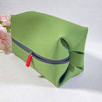 21*13*11CM / Large pleated toiletry bag (dark green)