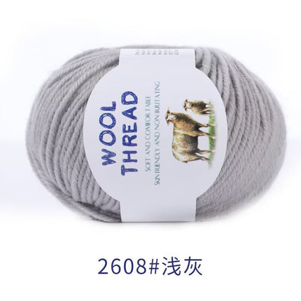 Cross-Border Wholesale Merino Wool Thread Handmade Stick Needle Hand Knitted Sweater Wool Pants Jacket Hat Scarf Shawl Thread