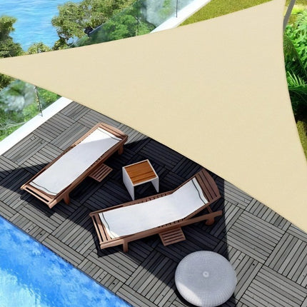 Cross-Border Canopy Tent Large Courtyard Sunshade Outdoor Camping Silver-Coated Triangular Canopy Pergola Awning