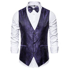 Purple vest with tie / M