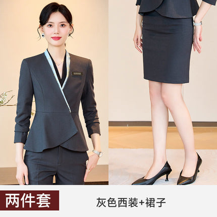 Case Field Customer Service Professional Suit suit Women's Spring and Autumn Temperament High-end Club Tooling Hotel Reception Work Clothes