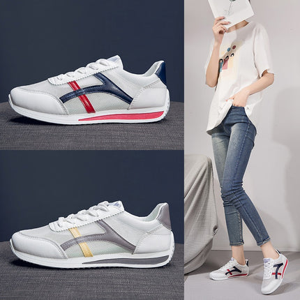 White Sneakers for Women, 2026 Summer New Korean Style Casual Shoes, Breathable Soft-Soled Mesh Lightweight Shoes, Women's Shoes