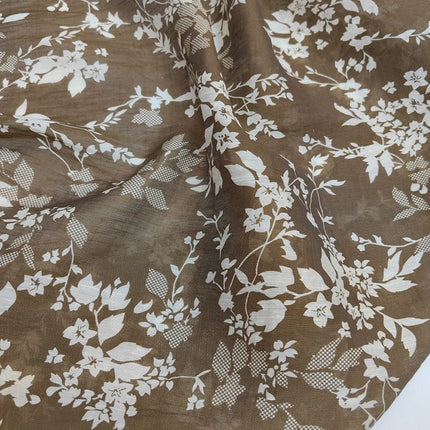 Tencel Linen Retro Printed Fabric Shirt Women's Dress Clothing Soft New Fabric [Factory Direct Supply]