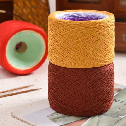 mercerized cotton hand-wound mixed strand cake line gradient long dyed hand-woven shawl blanket crochet wool 300g