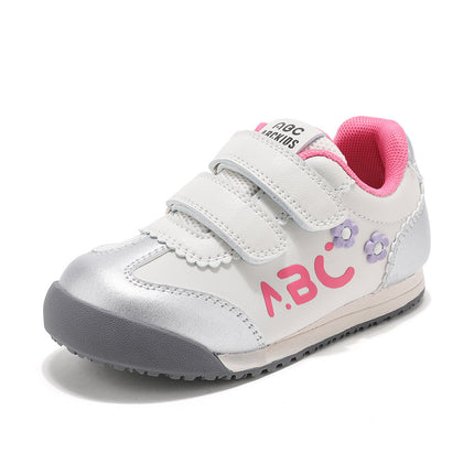 ABCkids Children's Shoes 2025 Spring and Autumn sneaker Velcro Girls Soft Sole Casual Shoes Board Shoes 266537