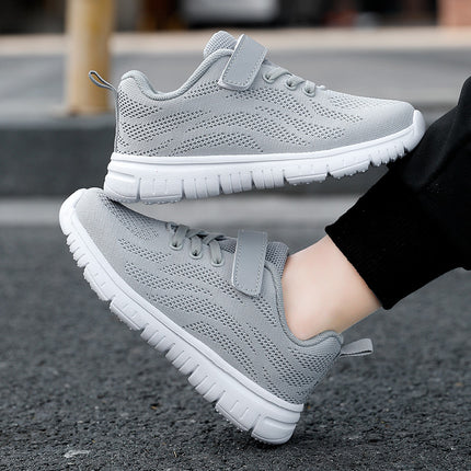 Cross-border Children's Shoes Spring and Autumn Children's Sneakers Boys' Breathable Mesh Face Comfortable Lightweight Running Shoes for Middle and Large Children and Girls